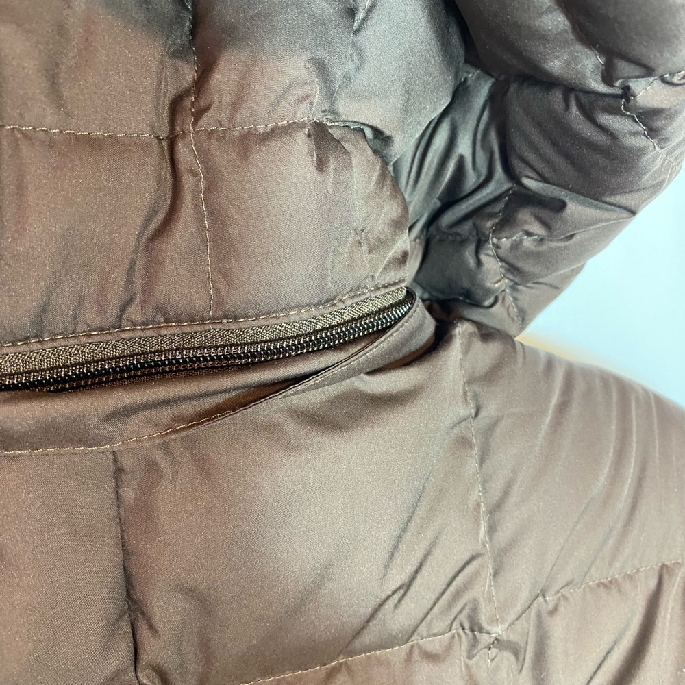 PATAGONIA Down With It Square Quilted Brown Puffer Coat Parka - Picture 8 of 11